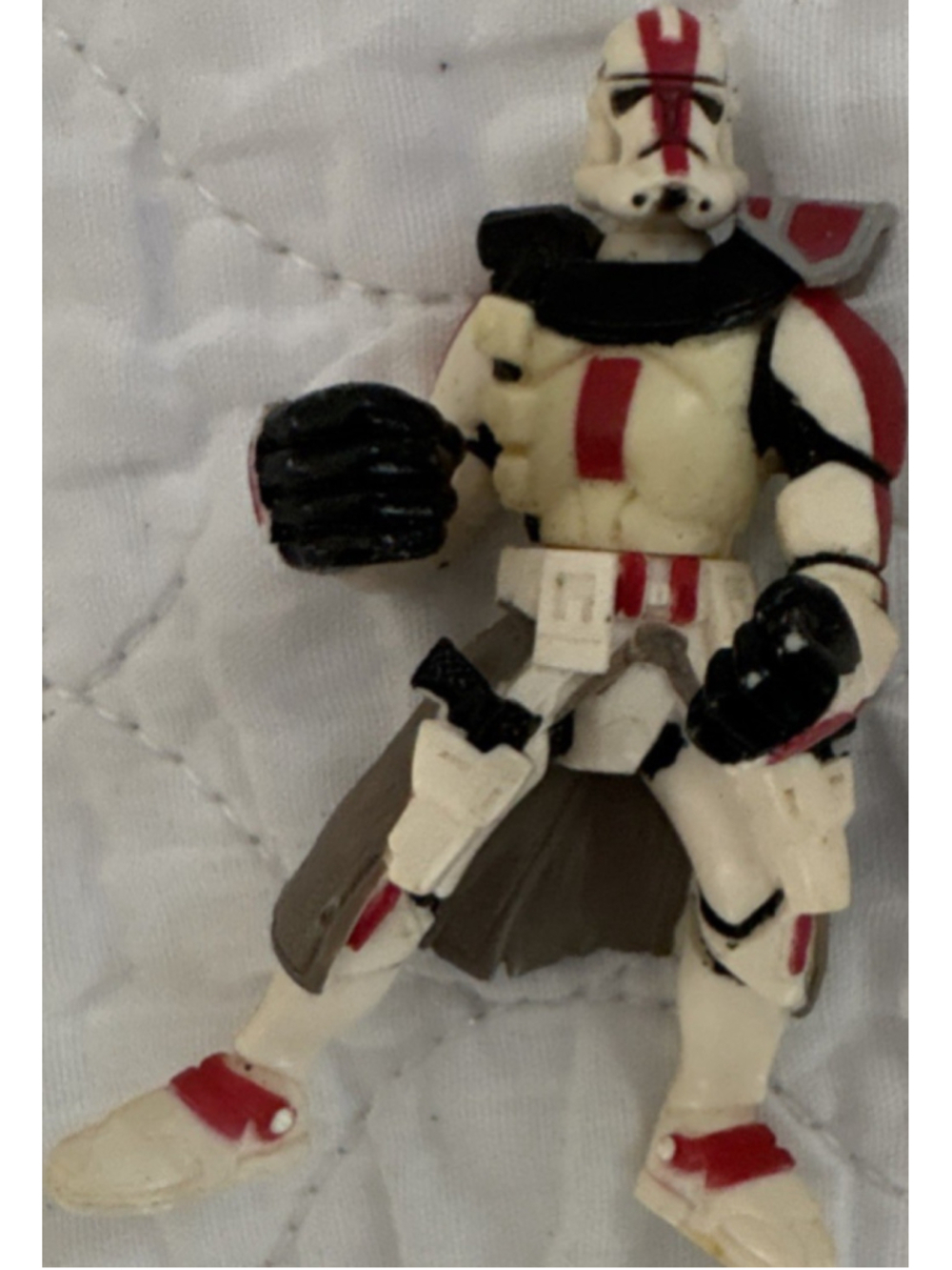 Star Wars Clone Trooper Action Figure White Red Black Science Fiction & Horror